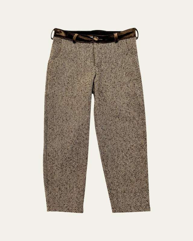 Boy's Herringbone Tweed Pants, Size 12M-8